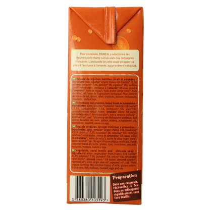 Primeal Groentecremesoep bio 1 Liter