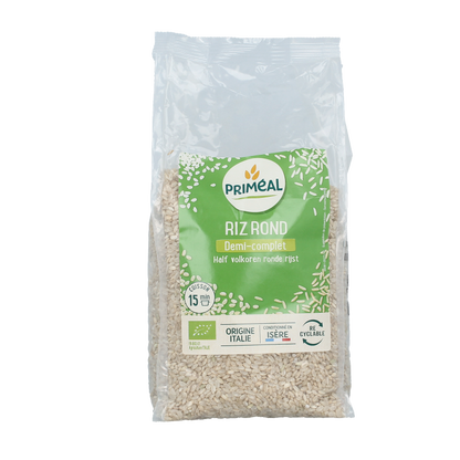 Primeal Halfvolkoren ronde rijst bio 1 Kilogram