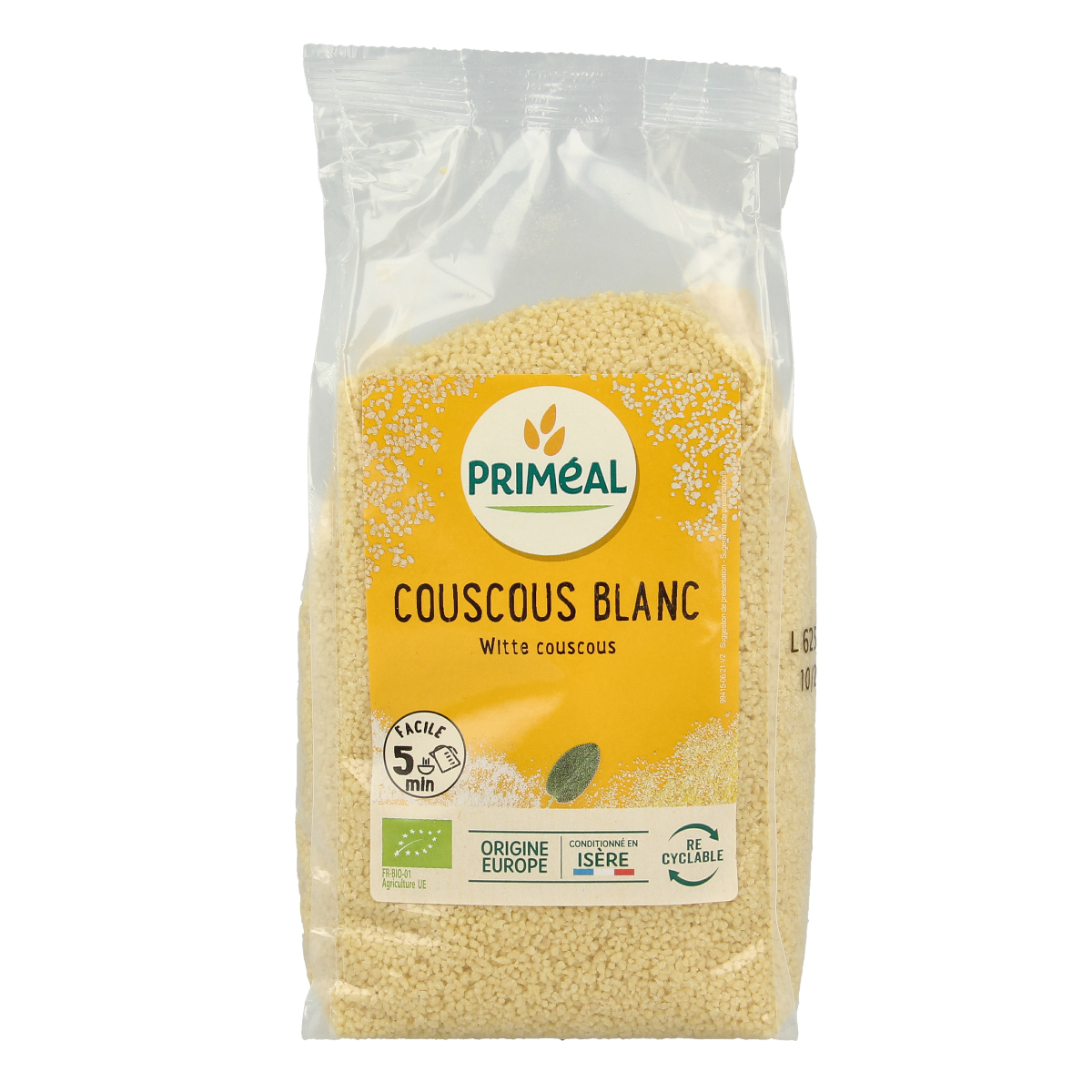 Primeal Couscous wit bio 500.00 Gram