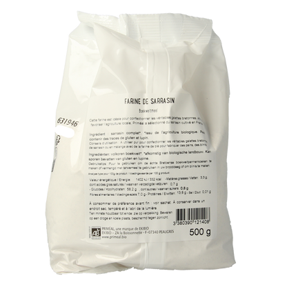 Primeal Volkoren boekweitmeel bio 500.00 Gram