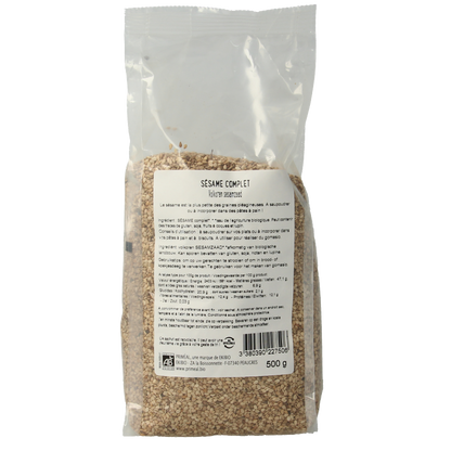 Primeal Volkoren sesamzaad bio 500 Gram