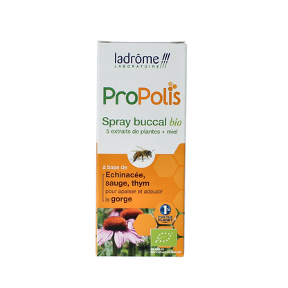 Ladrome Propolis keel- en mondspray bio 30.00 Milliliter