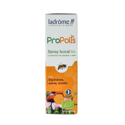 Ladrome Propolis keel- en mondspray bio 30.00 Milliliter