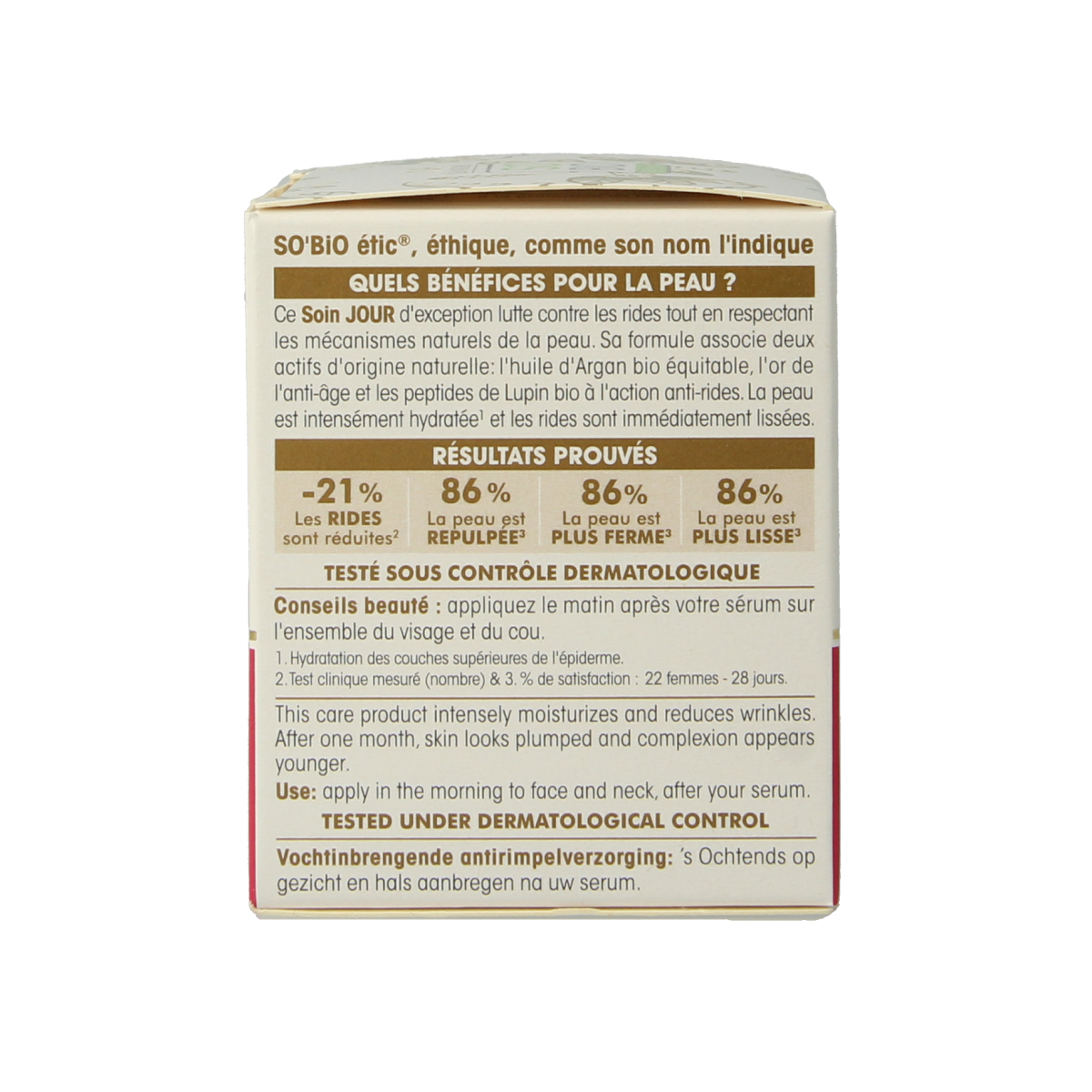 So Bio Etic Dagcreme moisturizing anti rimpel 50.00 Milliliter