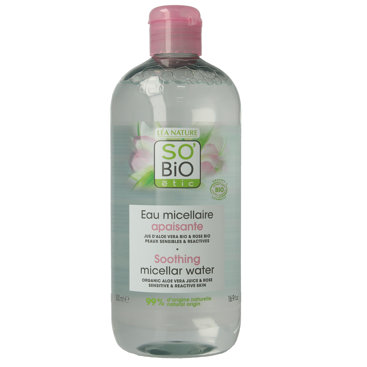 So Bio Etic Hydra aloe vera micellar water 500.00 Milliliter
