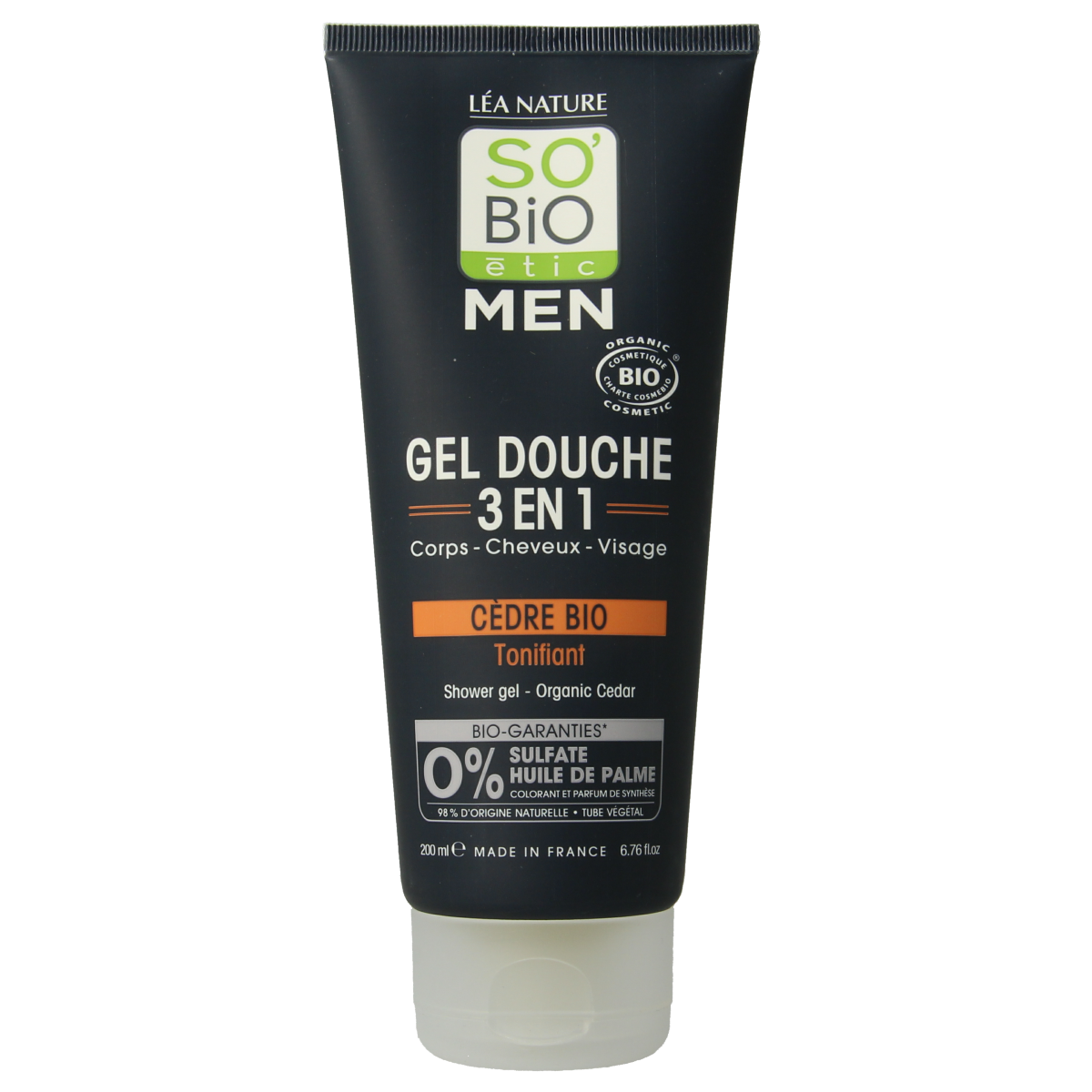So Bio Etic Showergel for men 3 in 1 cedar 200.00 Milliliter