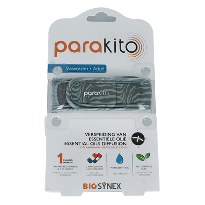 Parakito Anti mug armband volwassenen jungle 1 Stuks