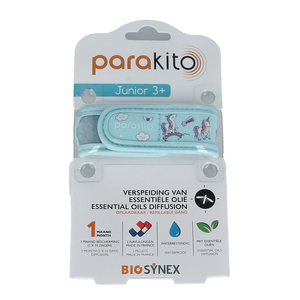 Parakito Anti mug armband junior eenhoorn 1.00 Stuks