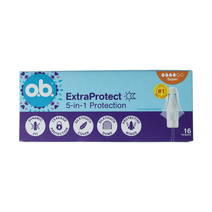 OB Tampons extra protect super 16.00 Stuks