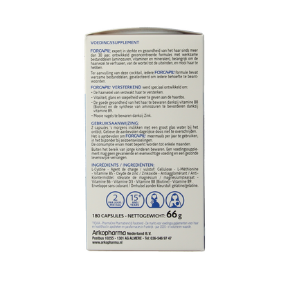 Forcapil Versterkende capsules voor haar en nagels 180 Capsules