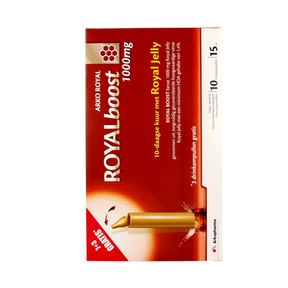 Royal Boost Royal Jelly boost (7 + 3) 15ml per ampul bio 10.00 Ampullen