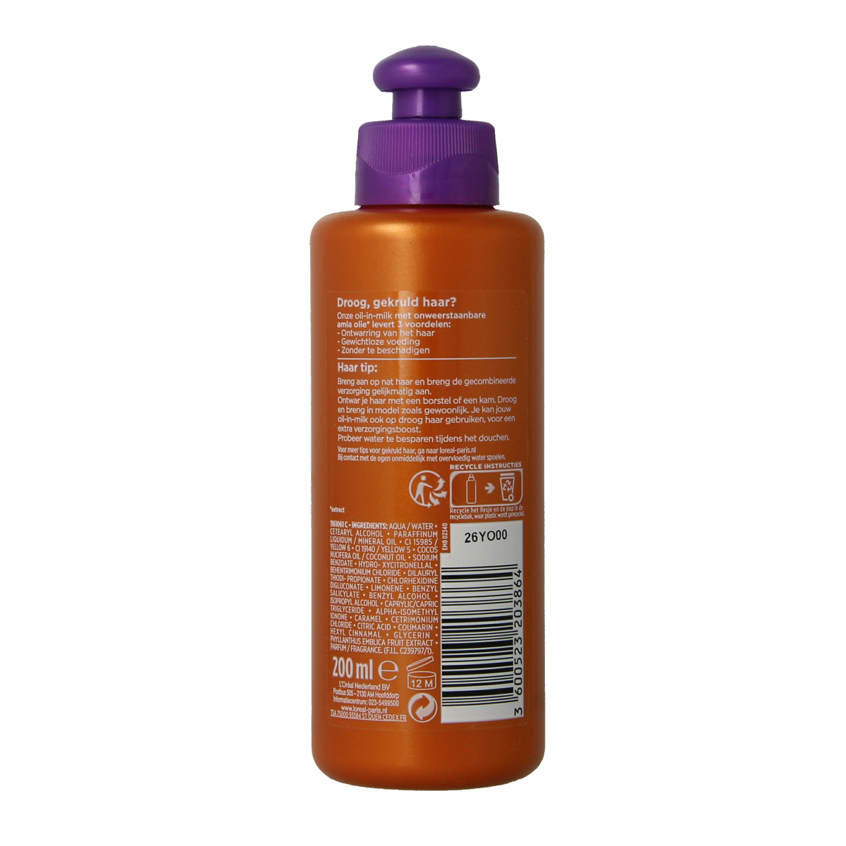 Elvive Extraordinary oil in milk krul verzorging  200.00 Milliliter