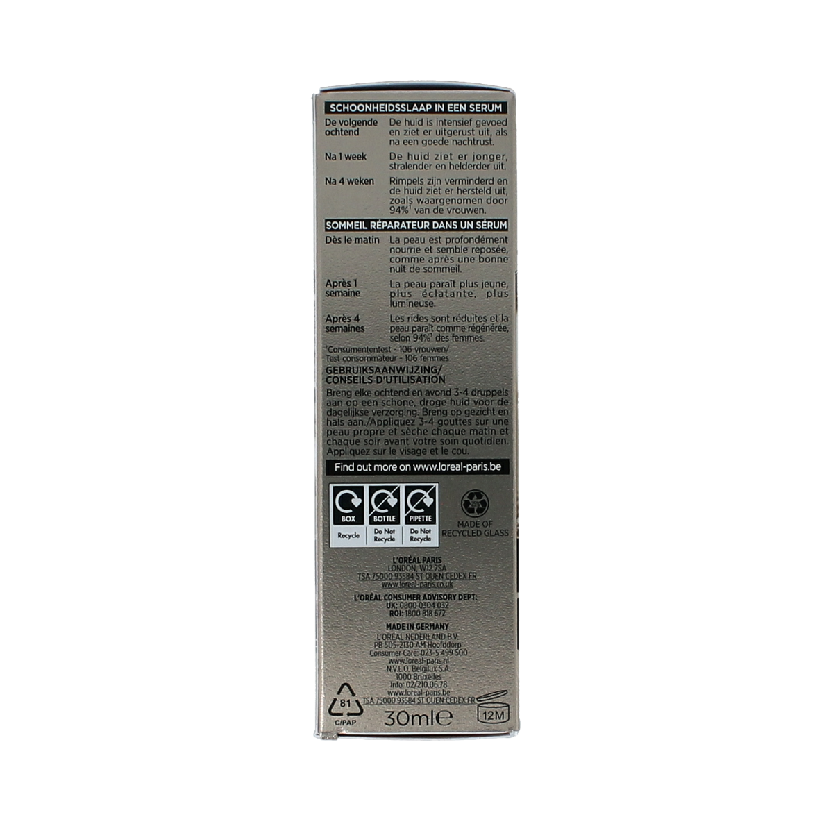 L'Oreal Paris Age perfect cell renew midnight serum 30.00 Milliliter