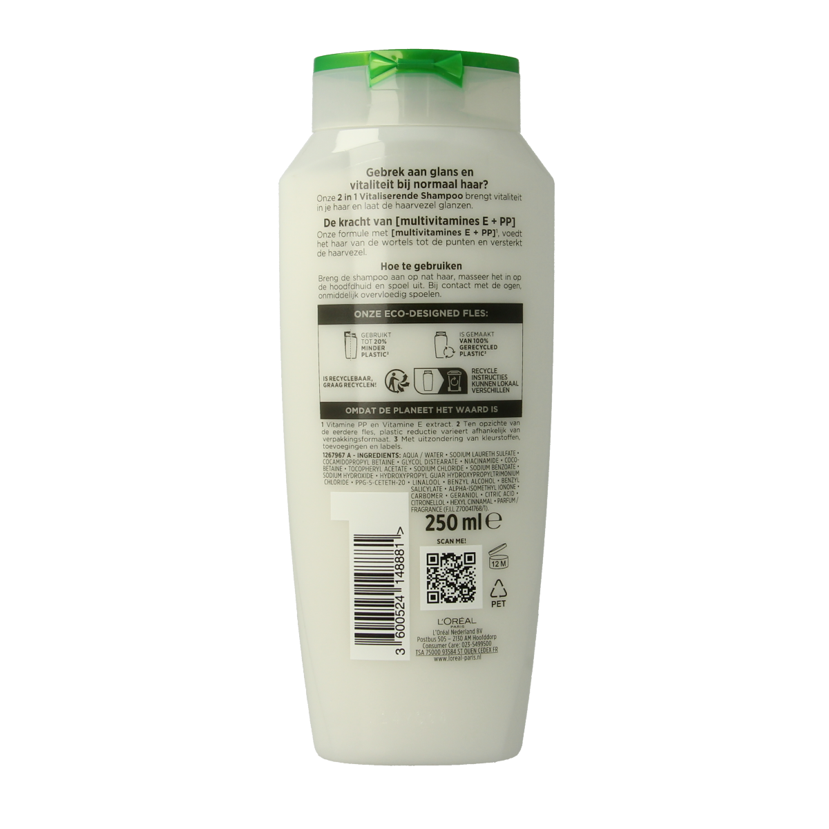 Elvive Shampoo multivitaminen 2 in 1 250.00 Milliliter