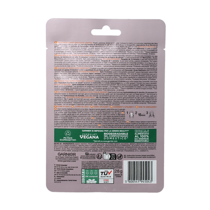 Garnier Skin act tissue masker kamille& hyaluronzuur 1.00 Stuks