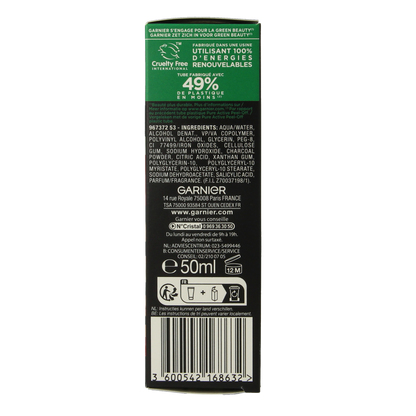 Garnier Pure active peel-off masker charcoal 50.00 Milliliter