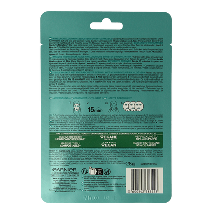 Garnier Skinact hydraterende bomb tissuemasker 1.00 Stuks