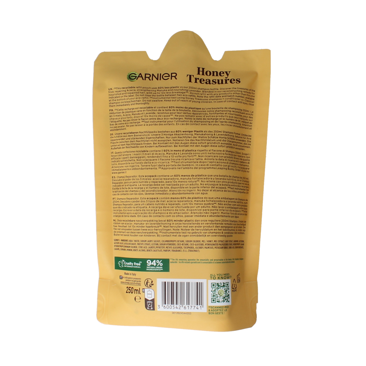 Garnier Loving blends shampoo honing goud navul 250.00 Milliliter