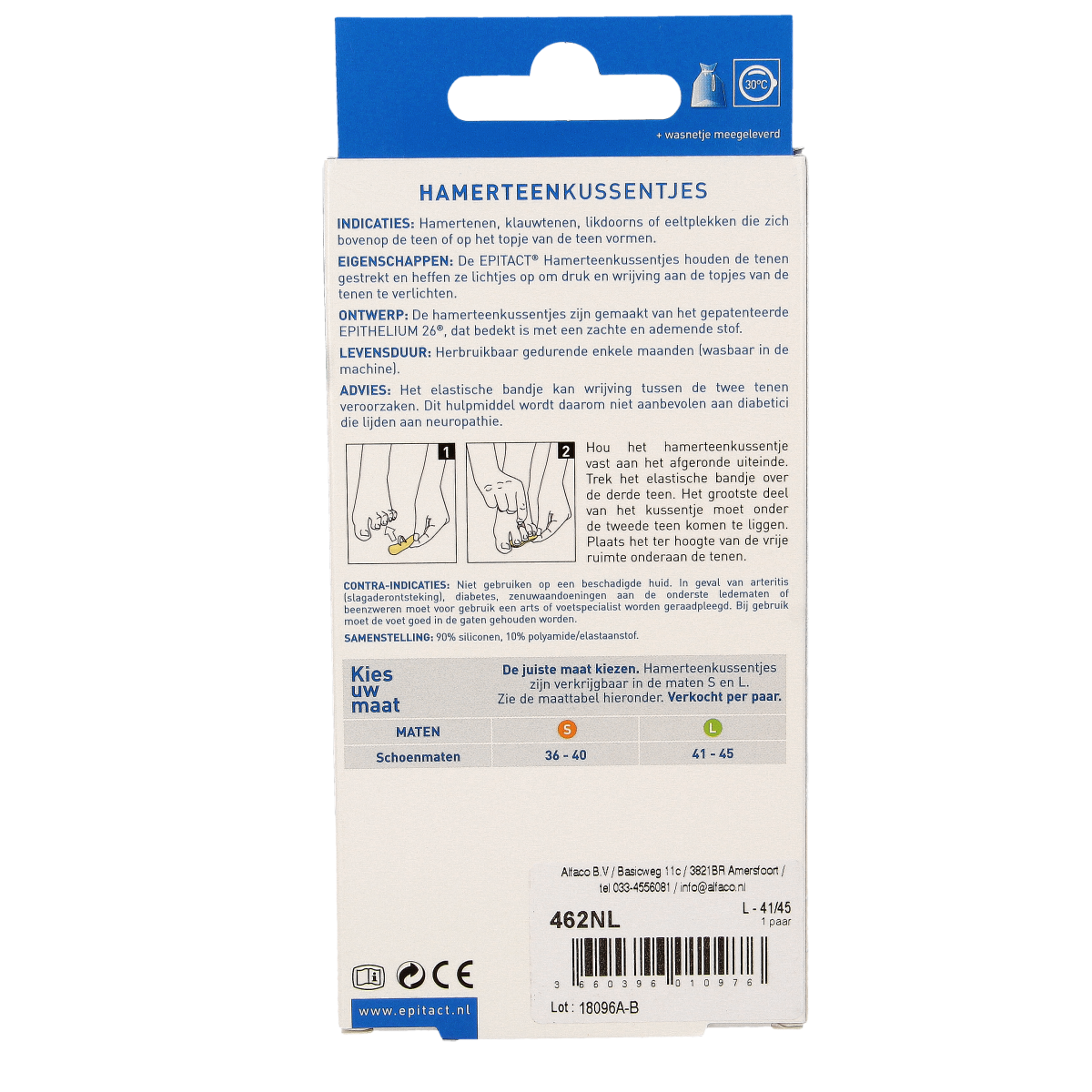 Epitact Hamertenen maat 41/45 2.00 Stuks