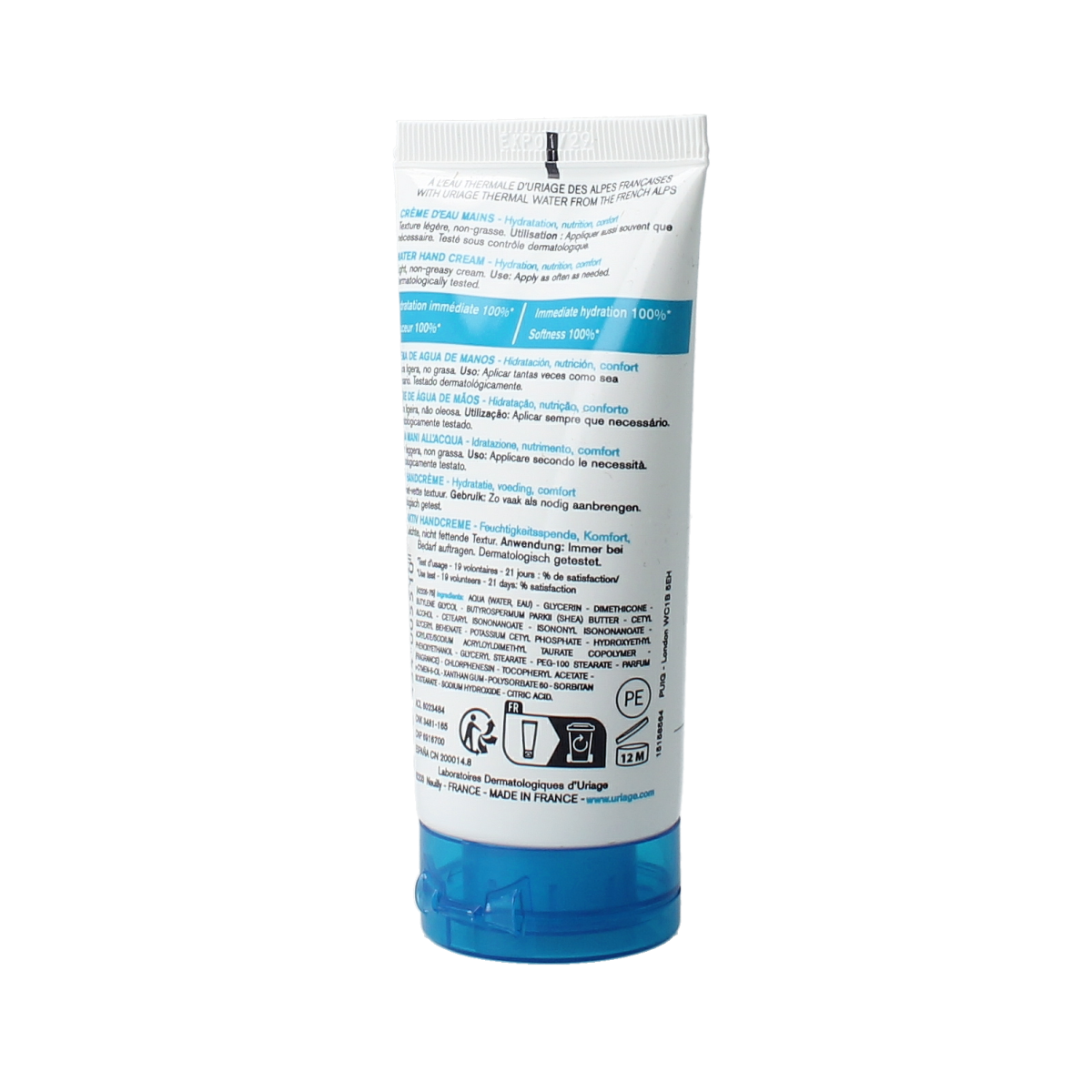 Uriage Mineraal water handencreme 50.00 Milliliter