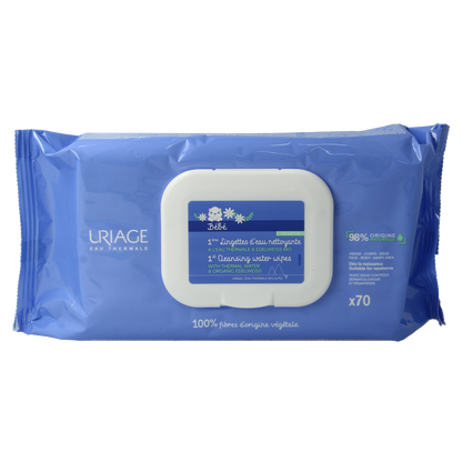Uriage Bebe 1ere eau lingettes nettoyantes 1.00 Stuks