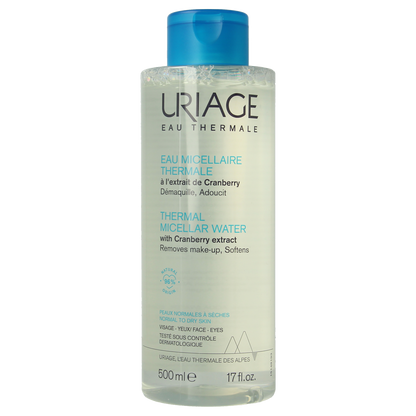 Uriage Thermal micellar water normale/droge huid 500.00 Milliliter