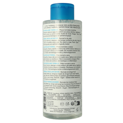 Uriage Thermal micellar water normale/droge huid 500.00 Milliliter