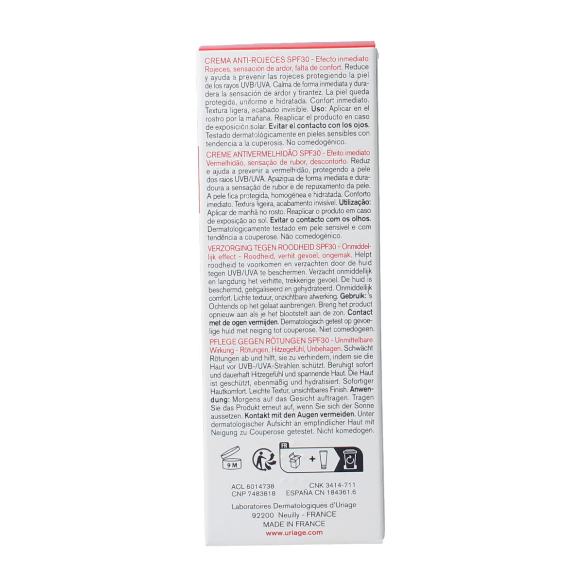 Uriage Roseliane creme SPF30 40.00 Milliliter