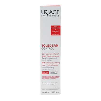 Uriage Tolederm control rijke kalmerende verzorging 40.00 Milliliter