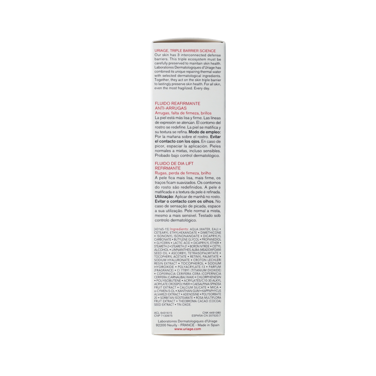 Uriage AGE LIFT – FLUIDE JOUR LISSANT FERMETÉ 40ML 40.00 Milliliter