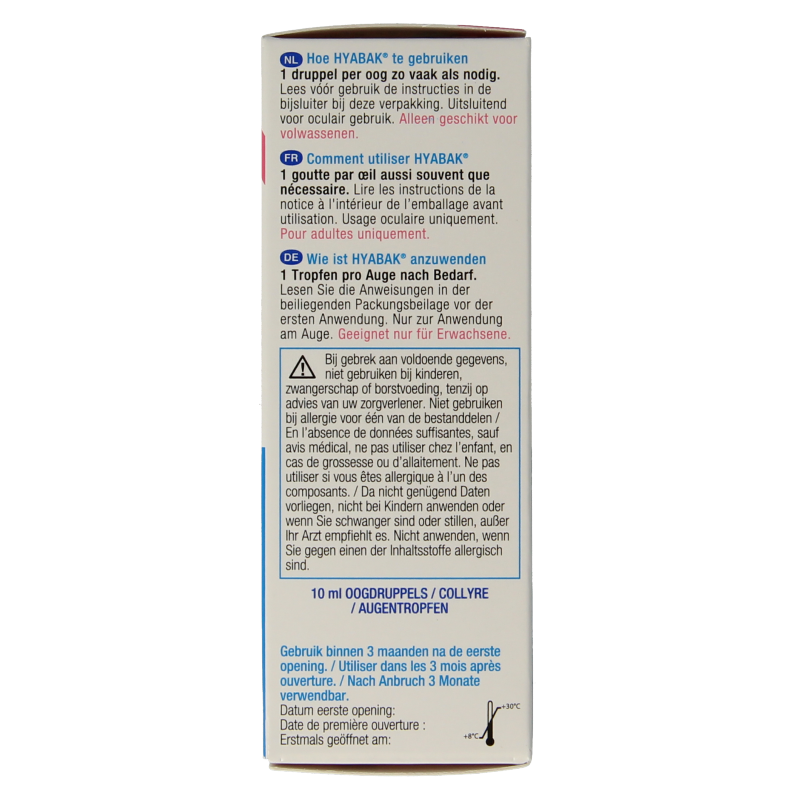 Hyabak Oogdruppels 10 Milliliter
