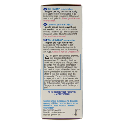 Hyabak Oogdruppels 10 Milliliter