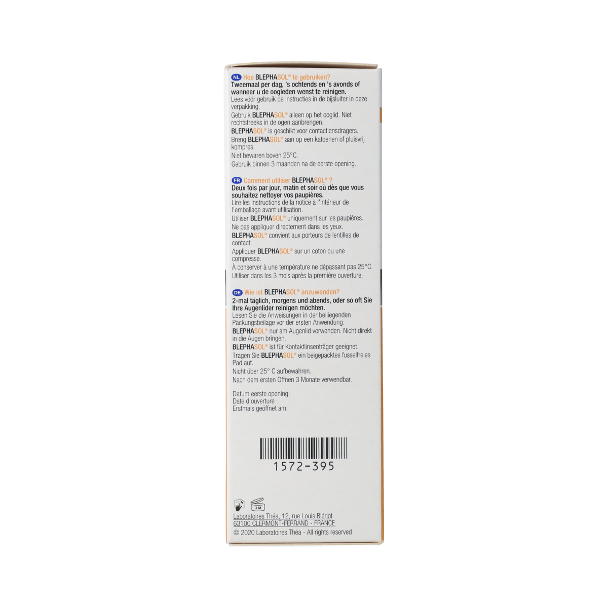 Blephasol Reinigingslotion ooglid 100.00 Milligram
