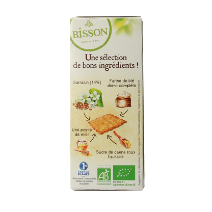 Bisson Zandkoekjes boekweit authentiek bio 175.00 Gram