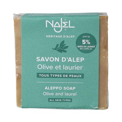 Najel Aleppo Aleppo olijf zeep 5% laurier 190.00 Gram