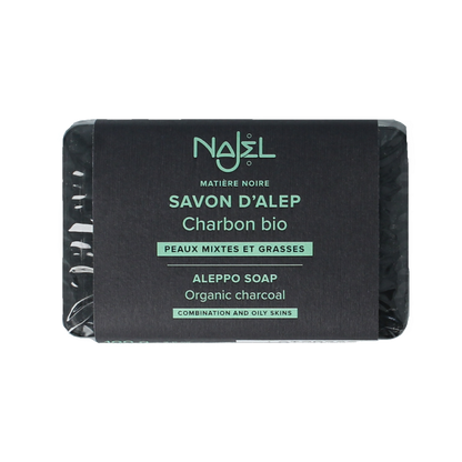 Najel Aleppo Aleppo olijfzeep met charcoal 100.00 Gram