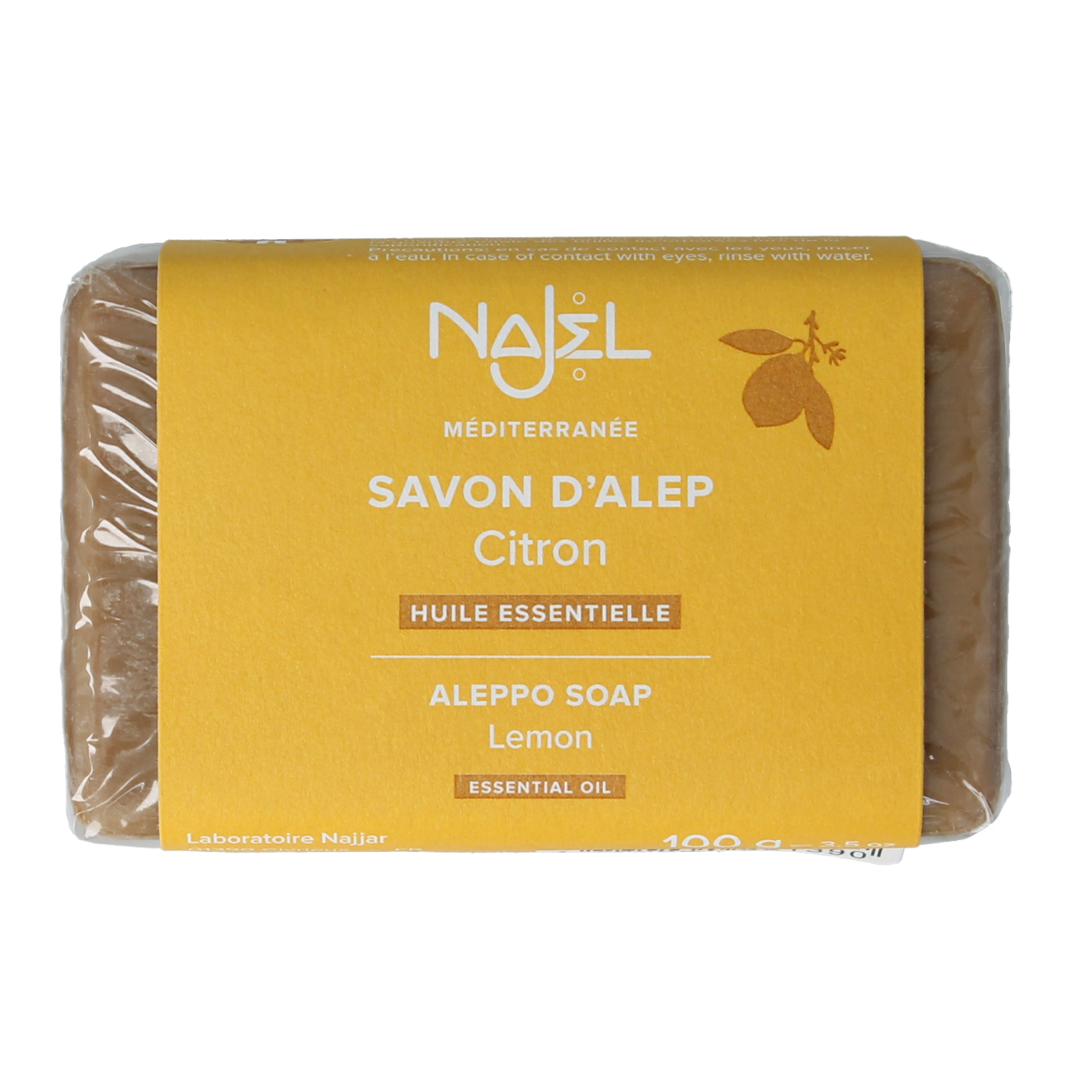 Najel Aleppo Aleppo zeep olijf citroen limoen 100.00 Gram