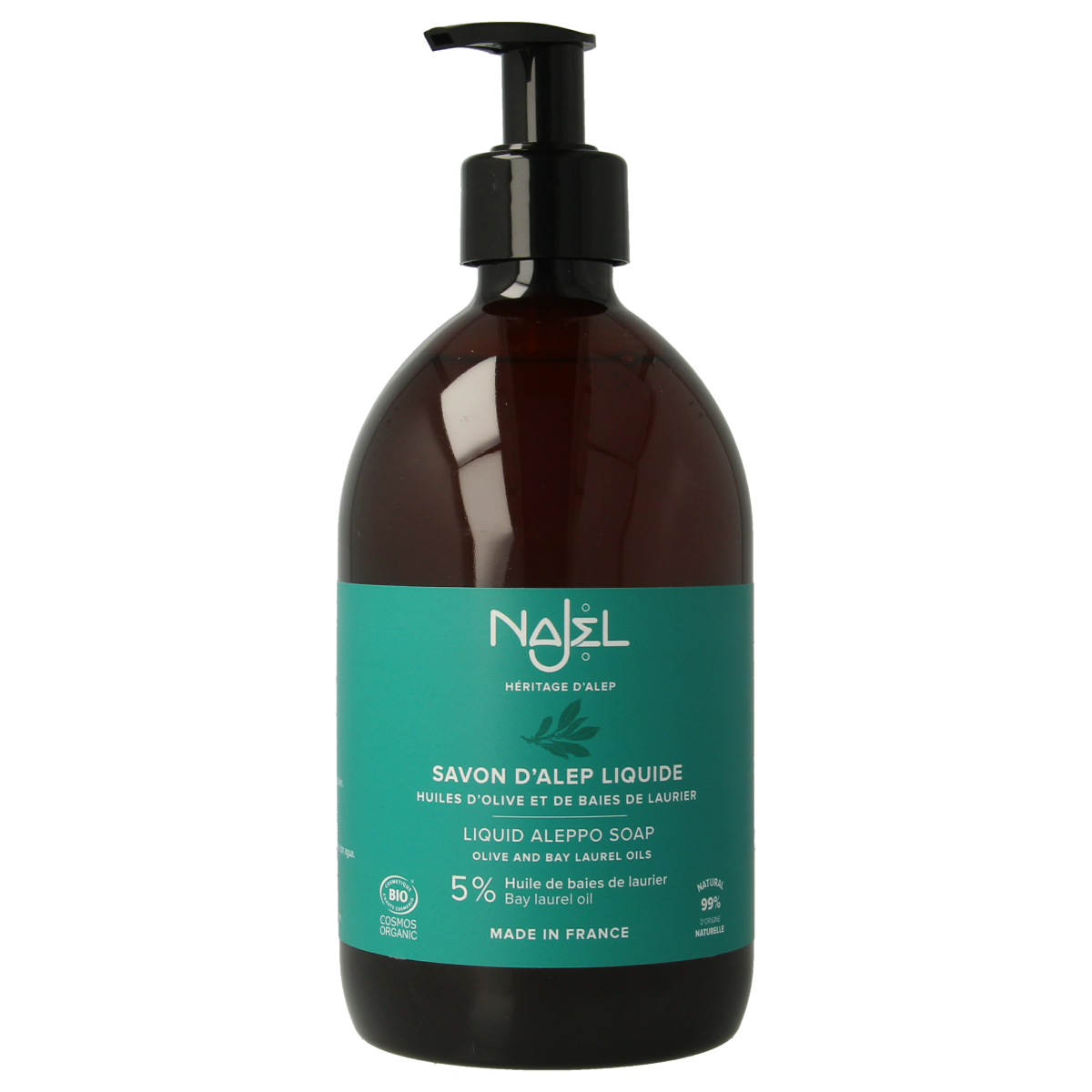 Najel Aleppo Aleppo zeep vloeibaar pompflacon 500.00 Milliliter