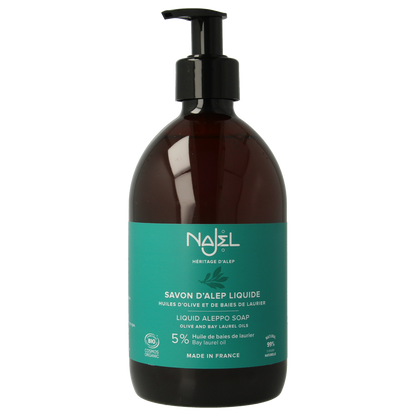 Najel Aleppo Aleppo zeep vloeibaar pompflacon 500.00 Milliliter