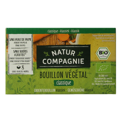 Natur Compagnie Groentebouillonblokjes met zout bio 84.00 Gram