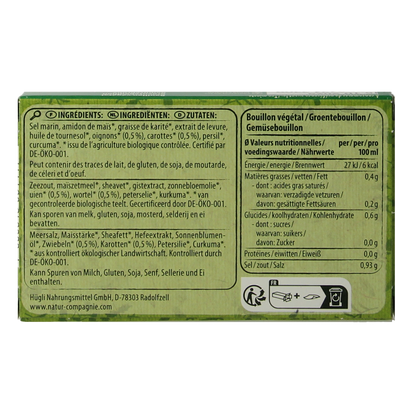 Natur Compagnie Groentebouillonblokjes met zout bio 84.00 Gram