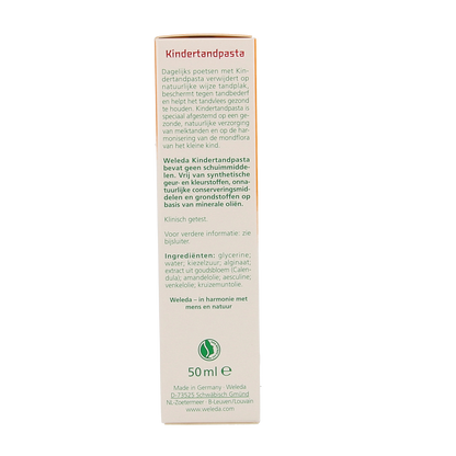 Weleda Oral care kinder tandpasta 50.00 Milliliter