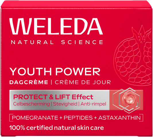 Weleda Youth power dagcreme granaatappel astaxanthine 40.00 Milliliter