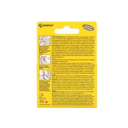 Ohropax Oordopjes classic 20 Stuks
