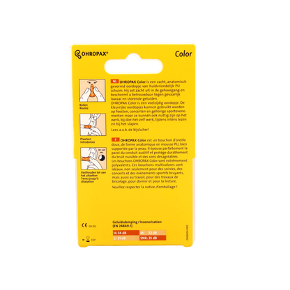 Ohropax Oordopjes geluiddempend color 8.00 Stuks