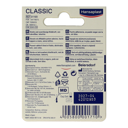 Hansaplast Hechtpleister classic 5m x 2.5cm 1.00 Stuks