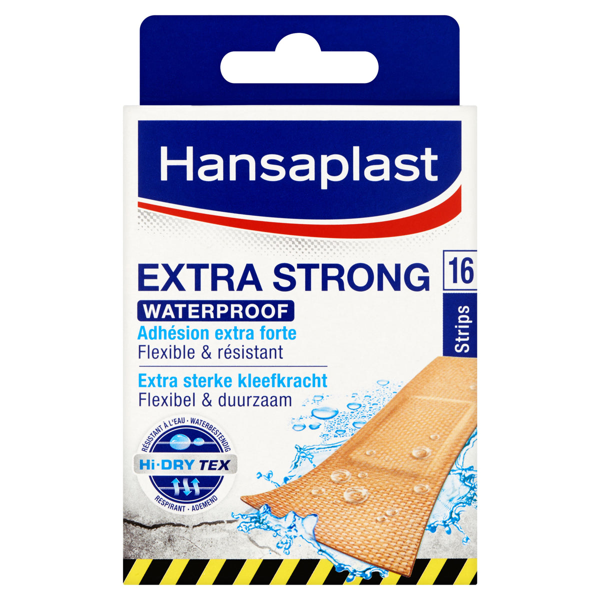 Hansaplast Extra strong waterproof 16.00 Stuks