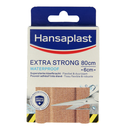 Hansaplast Extra strong waterproof pleisters 8.00 Stuks