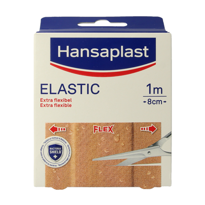 Hansaplast Elastic 1m x 8cm 1.00 Stuks