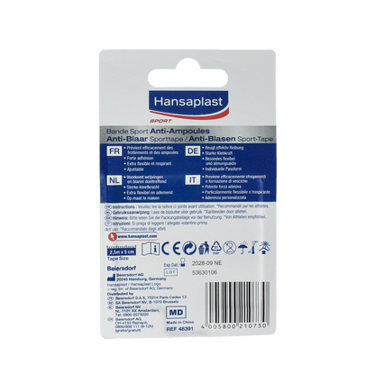 Hansaplast Sport tape anti blaar 1.00 Stuks